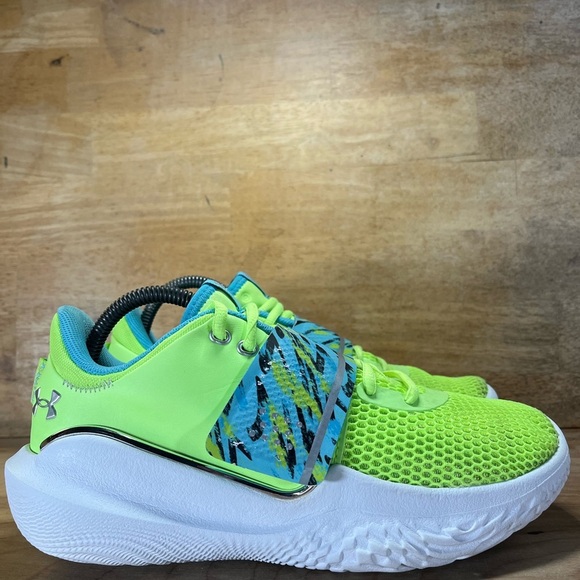 Under Armour Flow FUTR X Mens Size 8.5 Basketball Shoes Sneakers Green Camo - Picture 1 of 14